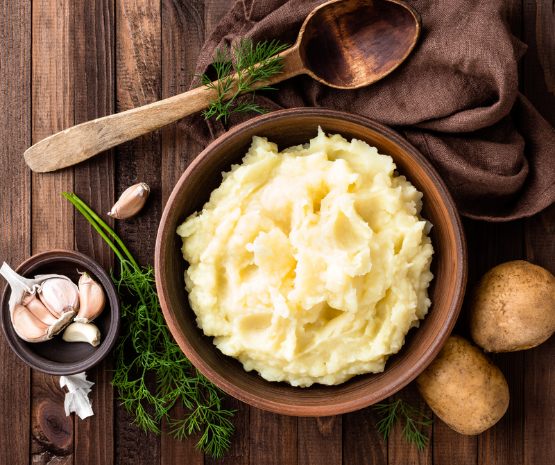 Butter EVOO Mashed Potatoes