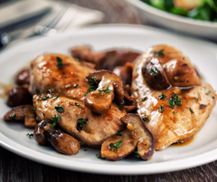 Chicken Breasts with Garlic Dark Balsamic Vinegar