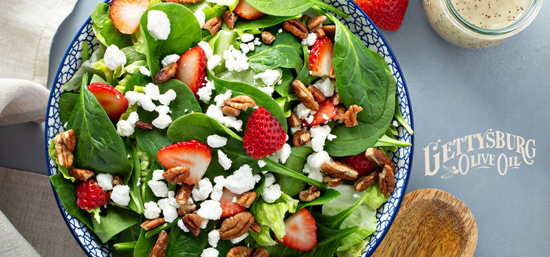 Strawberry Walnut Salad With Goat Cheese