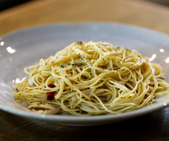 Roasted Garlic EVOO Spaghetti