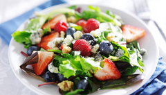 Berry Spring Salad with Blood Orange Strawberry Dressing