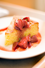 Strawberry Olive Oil Cake